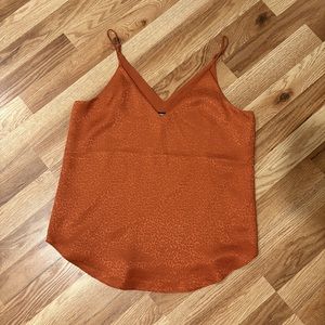 NWT Express Satin Leopard Print V-Neck Camisole